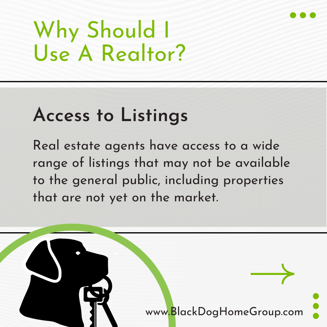 Why Should I Use A Realtor? Access to Listings